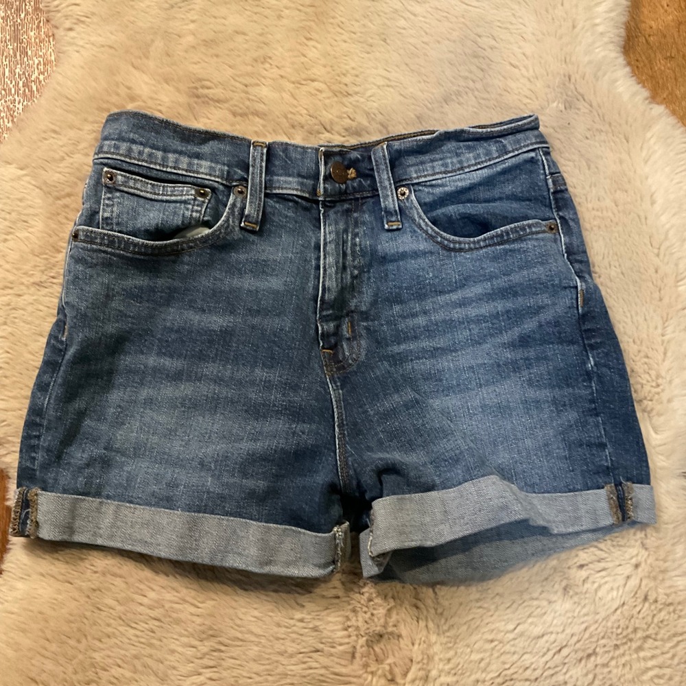 J. Crew Denim Shorts Size‎ 25 Cuffed Medium Blue Womens